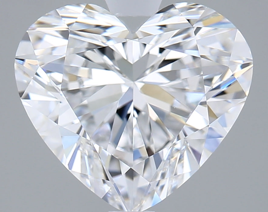 2.56 Carat Heart Shaped, Ideal Cut, D Color, VVS2 Clarity, IGI Certified Lab Grown Diamond