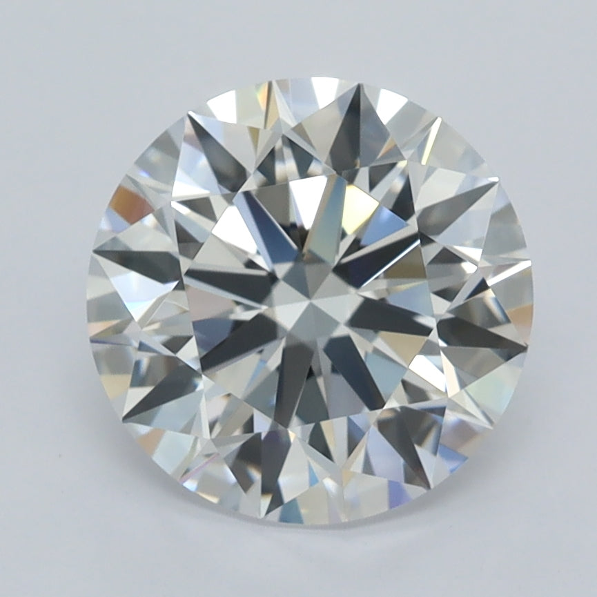 2.57 Carat Round Shaped, Ideal Cut, D Color, VVS1 Clarity, IGI Certified Lab Grown Diamond