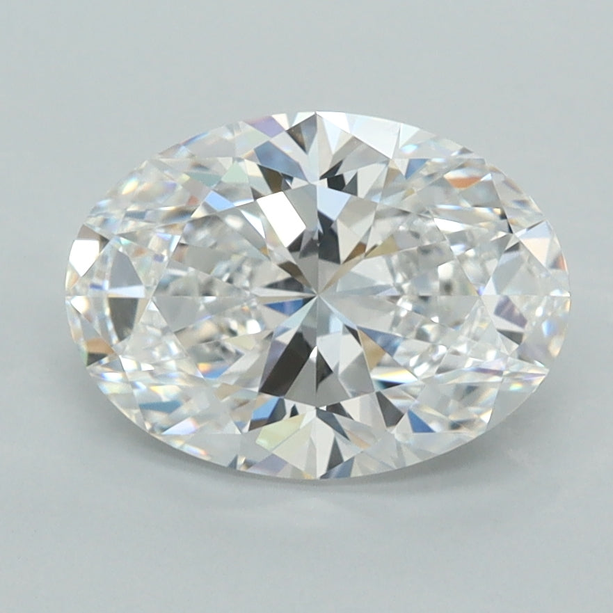2.12 Carat Oval Shaped, Ideal Cut, D Color, VVS1 Clarity, IGI Certified Lab Grown Diamond
