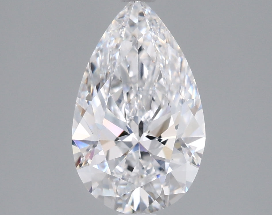 1.54 Carat Pear Shaped, Ideal Cut, D Color, VVS2 Clarity, IGI Certified Lab Grown Diamond
