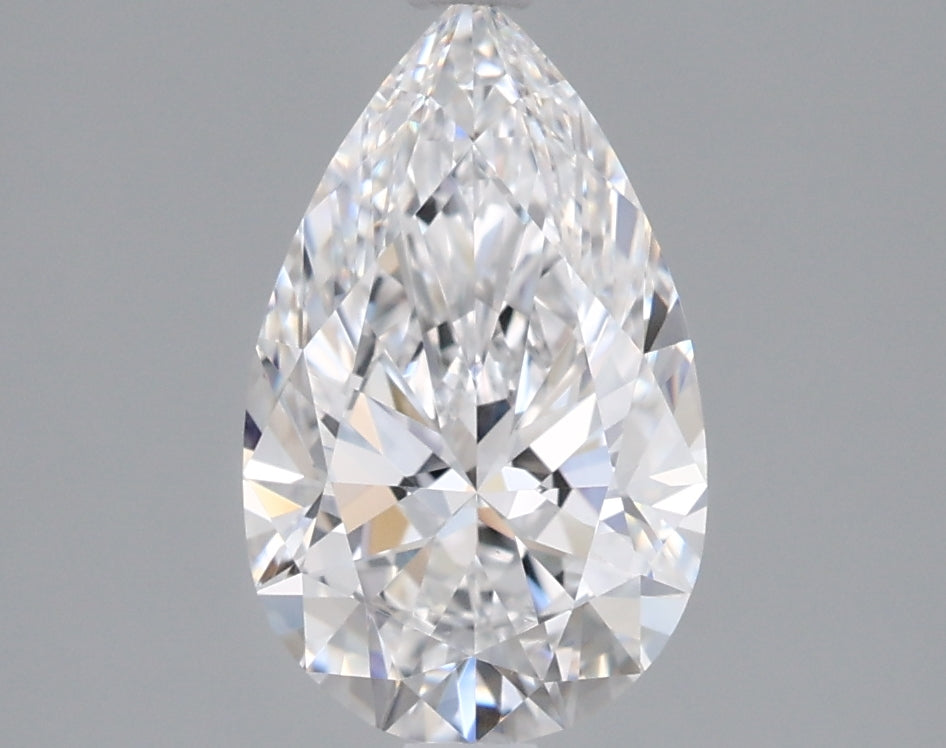 1.55 Carat Pear Shaped, Ideal Cut, D Color, VVS2 Clarity, IGI Certified Lab Grown Diamond