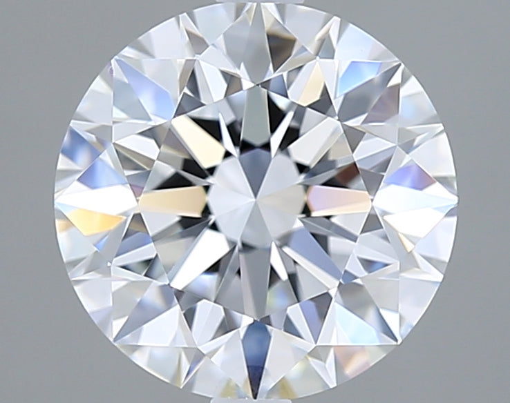 2.50 Carat Round Shaped, Excellent Cut, D Color, VVS2 Clarity, IGI Certified Lab Grown Diamond