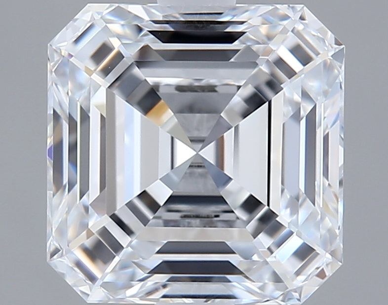 2.05 Carat Asscher Shaped, Ideal Cut, E Color, VVS1 Clarity, IGI Certified Lab Grown Diamond