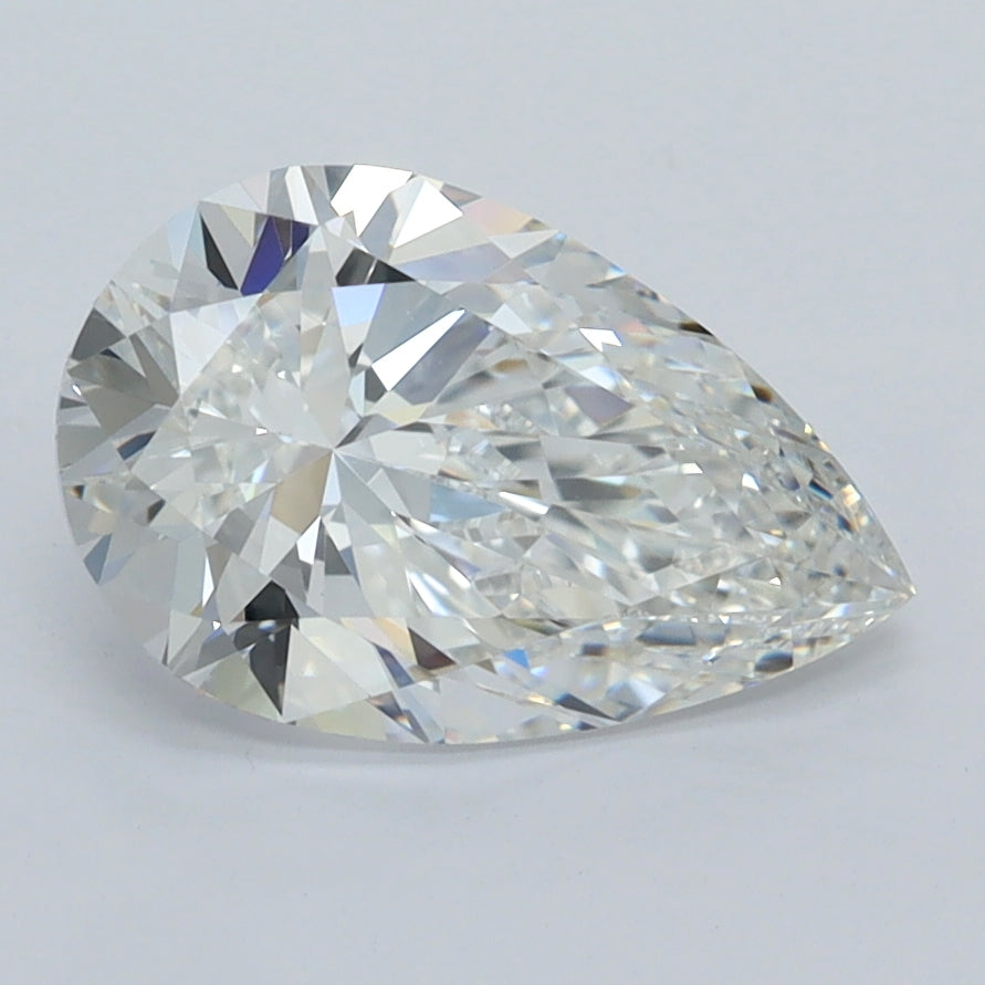 2.03 Carat Pear Shaped, Ideal Cut, D Color, VVS1 Clarity, IGI Certified Lab Grown Diamond