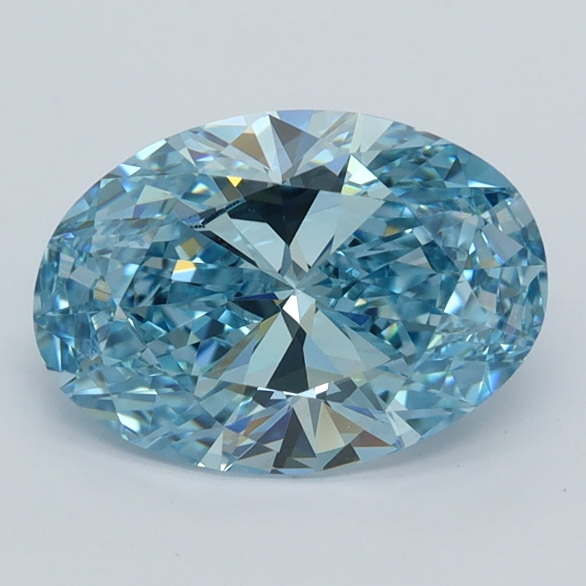 2.00 Carat Oval Shaped, Ideal Cut, VVS2 Clarity, IGI Certified Lab Grown Diamond