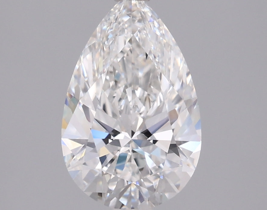 1.61 Carat Pear Shaped, Ideal Cut, D Color, VVS2 Clarity, IGI Certified Lab Grown Diamond