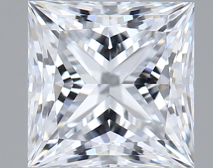 1.54 Carat Princess Shaped, Ideal Cut, E Color, VVS1 Clarity, IGI Certified Lab Grown Diamond