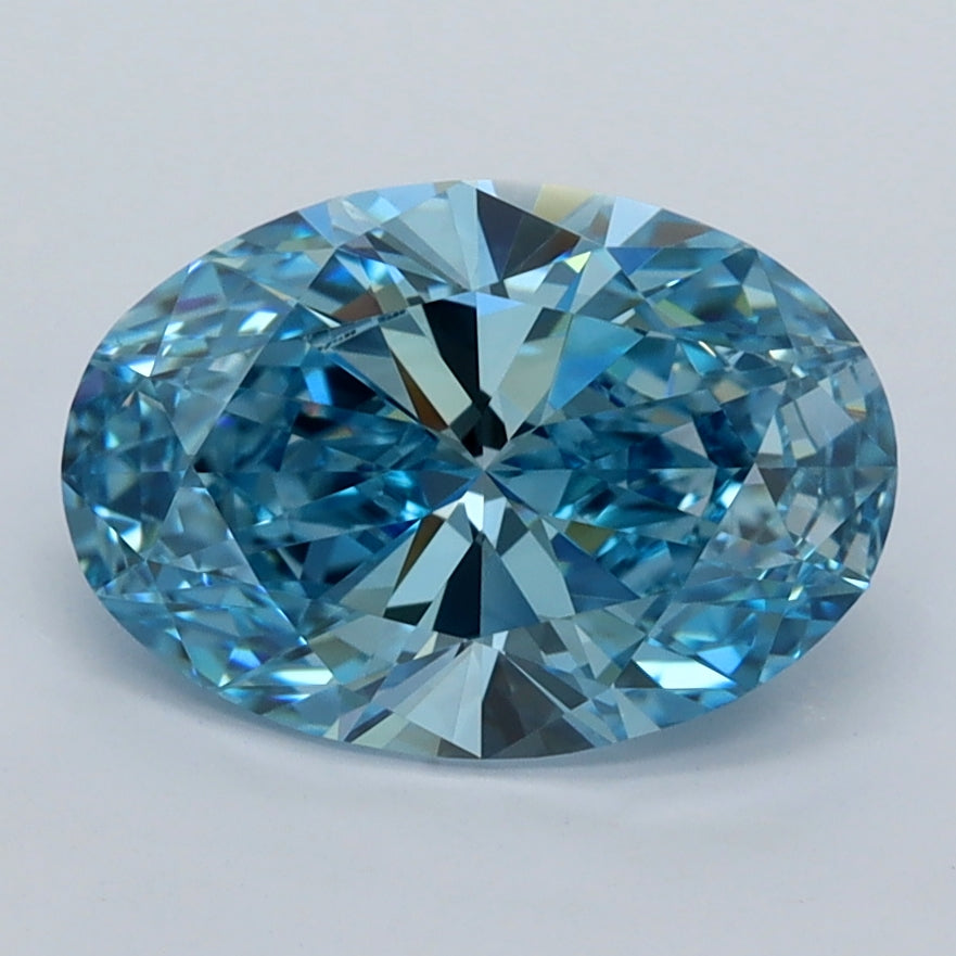 2.07 Carat Oval Shaped, Ideal Cut, VVS1 Clarity, IGI Certified Lab Grown Diamond