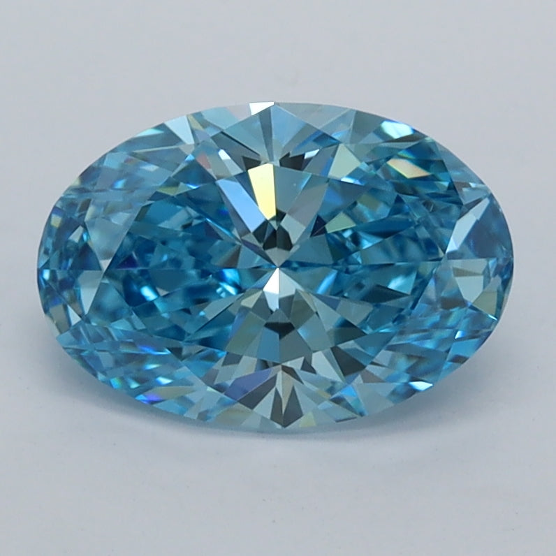 1.50 Carat Oval Shaped, Ideal Cut, VVS2 Clarity, IGI Certified Lab Grown Diamond