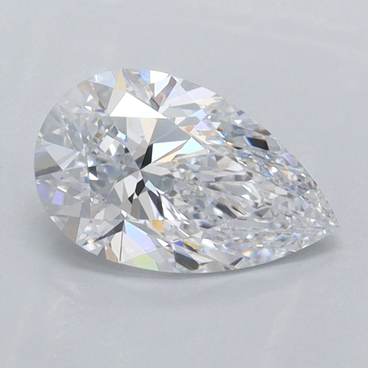 1.23 Carat Pear Shaped, Ideal Cut, E Color, VVS1 Clarity, IGI Certified Lab Grown Diamond