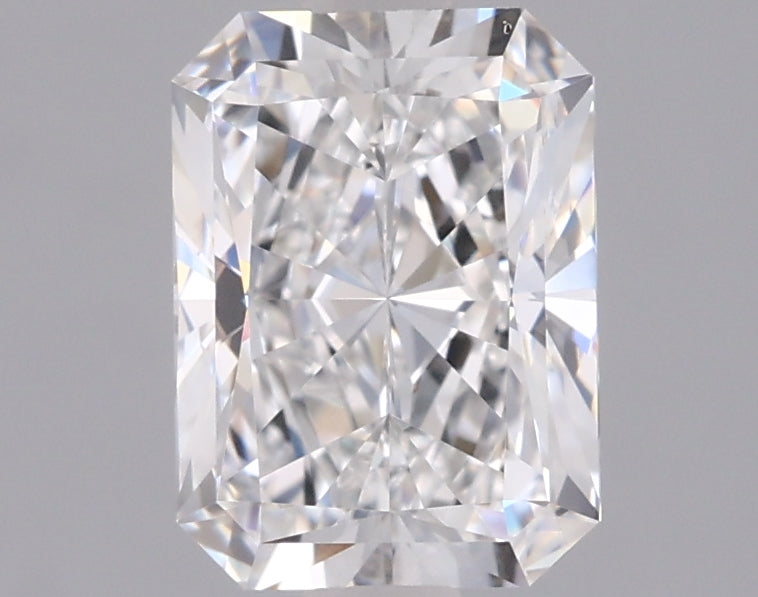 1.50 Carat Radiant Shaped, Ideal Cut, E Color, VS2 Clarity, IGI Certified Lab Grown Diamond