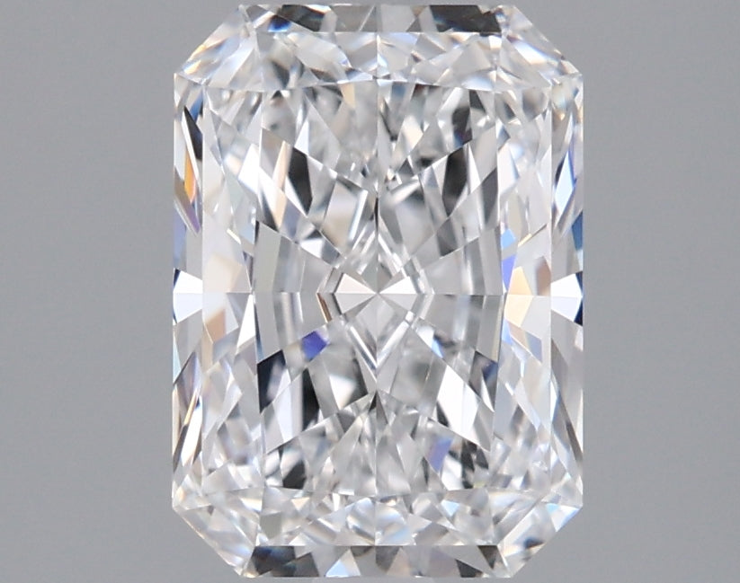 1.88 Carat Radiant Shaped, Ideal Cut, D Color, VVS2 Clarity, IGI Certified Lab Grown Diamond