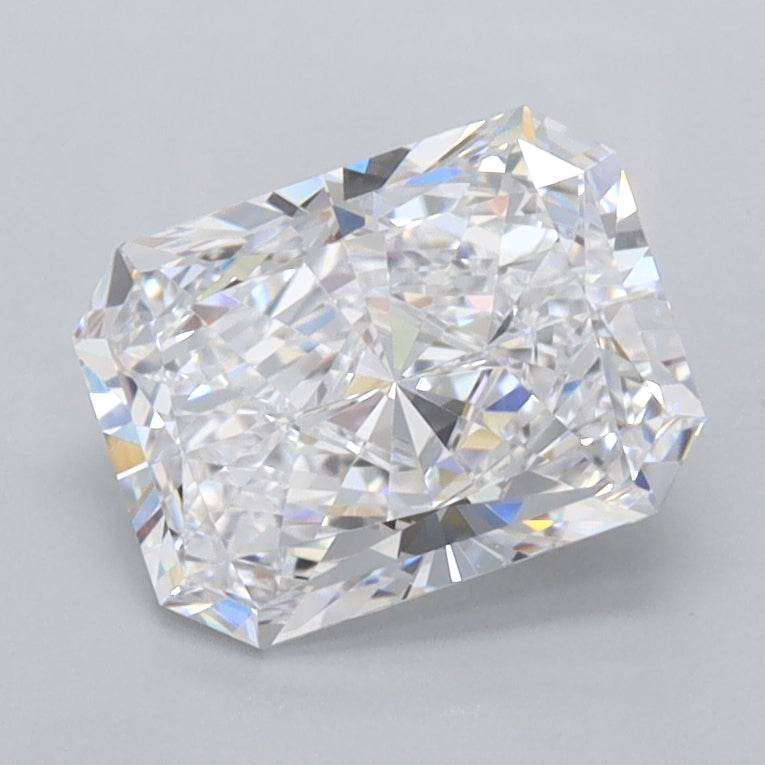 1.27 Carat Radiant Shaped, Very Good Cut, D Color, VVS2 Clarity, IGI Certified Lab Grown Diamond