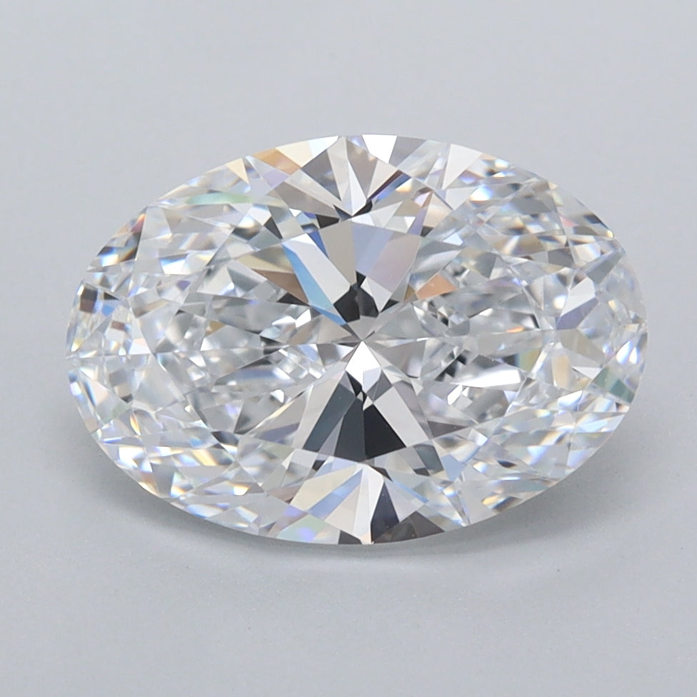 2.57 Carat Oval Shaped, Ideal Cut, D Color, VVS1 Clarity, IGI Certified Lab Grown Diamond
