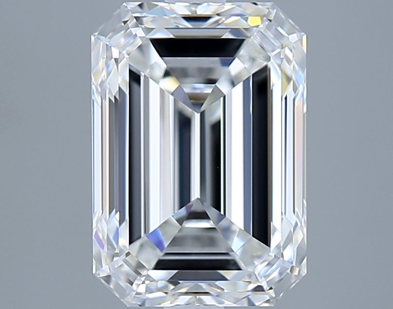 3.00 Carat Emerald Shaped, Ideal Cut, F Color, VS1 Clarity, GIA Certified Lab Grown Diamond