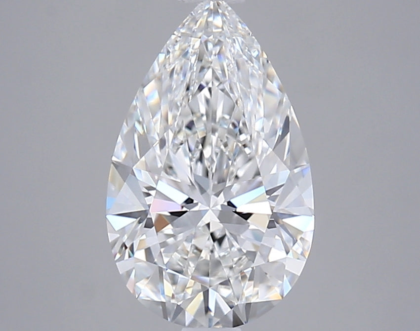 2.01 Carat Pear Shaped, Ideal Cut, F Color, VS1 Clarity, GIA Certified Lab Grown Diamond