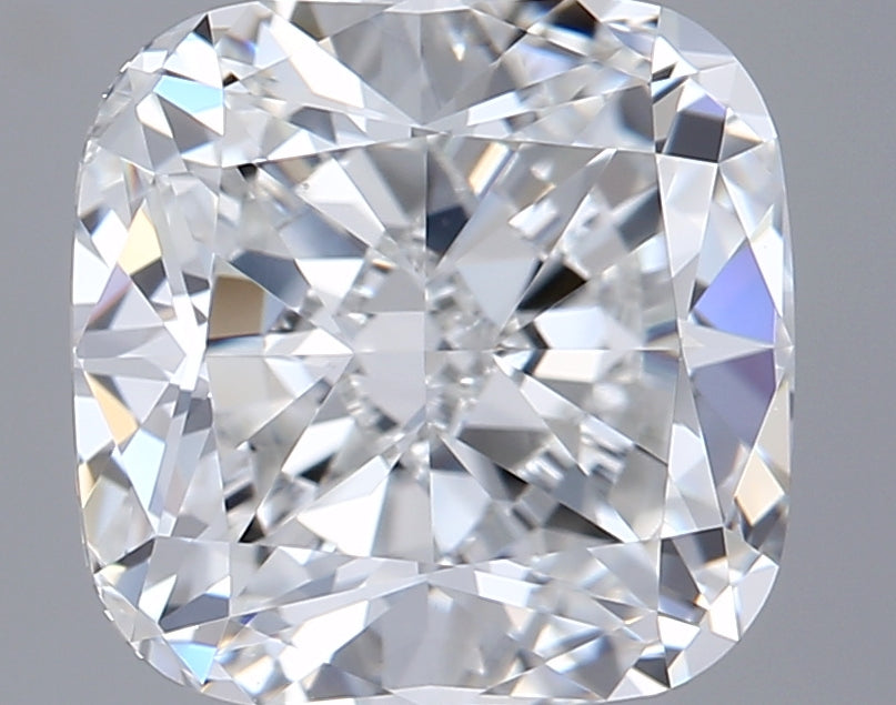 3.00 Carat Cushion Shaped, Excellent Cut, F Color, VVS2 Clarity, GIA Certified Lab Grown Diamond