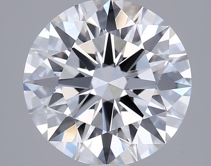 2.07 Carat Round Shaped, Excellent Cut, D Color, VS1 Clarity, GIA Certified Lab Grown Diamond