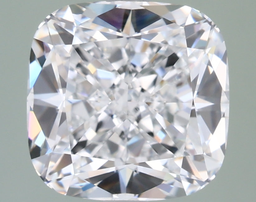 3.27 Carat Cushion Shaped, Ideal Cut, D Color, VVS2 Clarity, IGI Certified Lab Grown Diamond