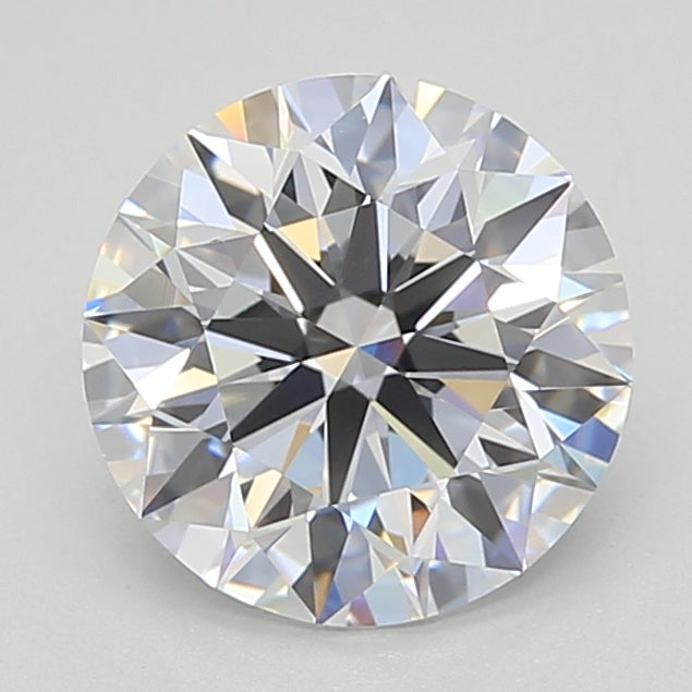 2.01 Carat Round Shaped, Excellent Cut, D Color, VVS1 Clarity, GIA Certified Lab Grown Diamond