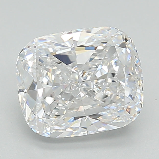 3.00 Carat Cushion Shaped, Excellent Cut, D Color, VVS2 Clarity, GIA Certified Lab Grown Diamond