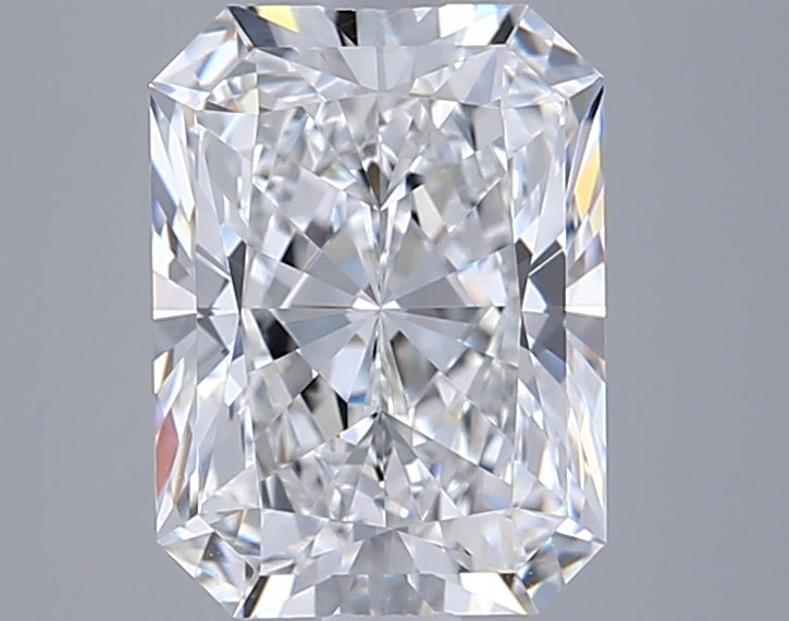2.71 Carat Radiant Shaped, Ideal Cut, D Color, VVS2 Clarity, GIA Certified Lab Grown Diamond