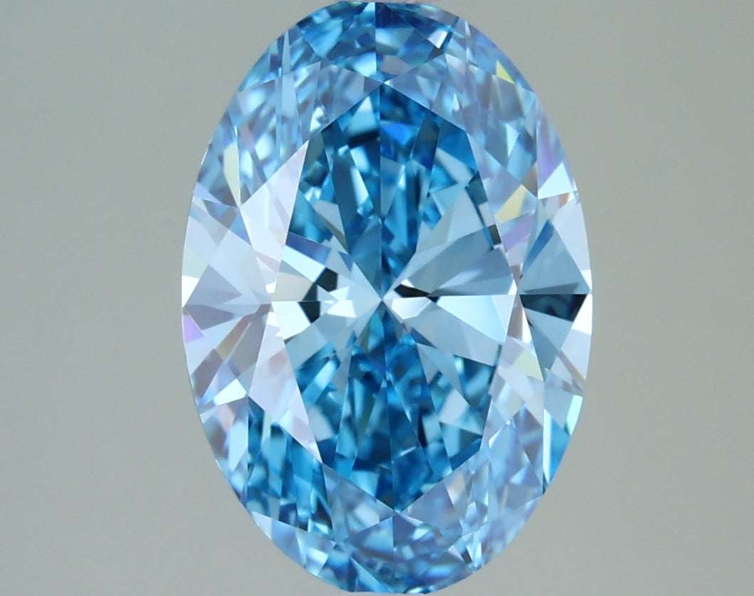 2.56 Carat Oval Shaped, Ideal Cut, VVS2 Clarity, IGI Certified Lab Grown Diamond
