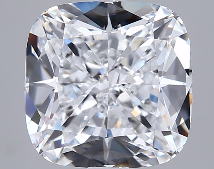 3.18 Carat Cushion Shaped, Ideal Cut, D Color, VVS2 Clarity, IGI Certified Lab Grown Diamond