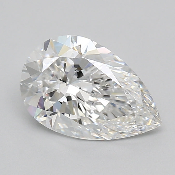 2.05 Carat Pear Shaped, Ideal Cut, D Color, IF Clarity, IGI Certified Lab Grown Diamond