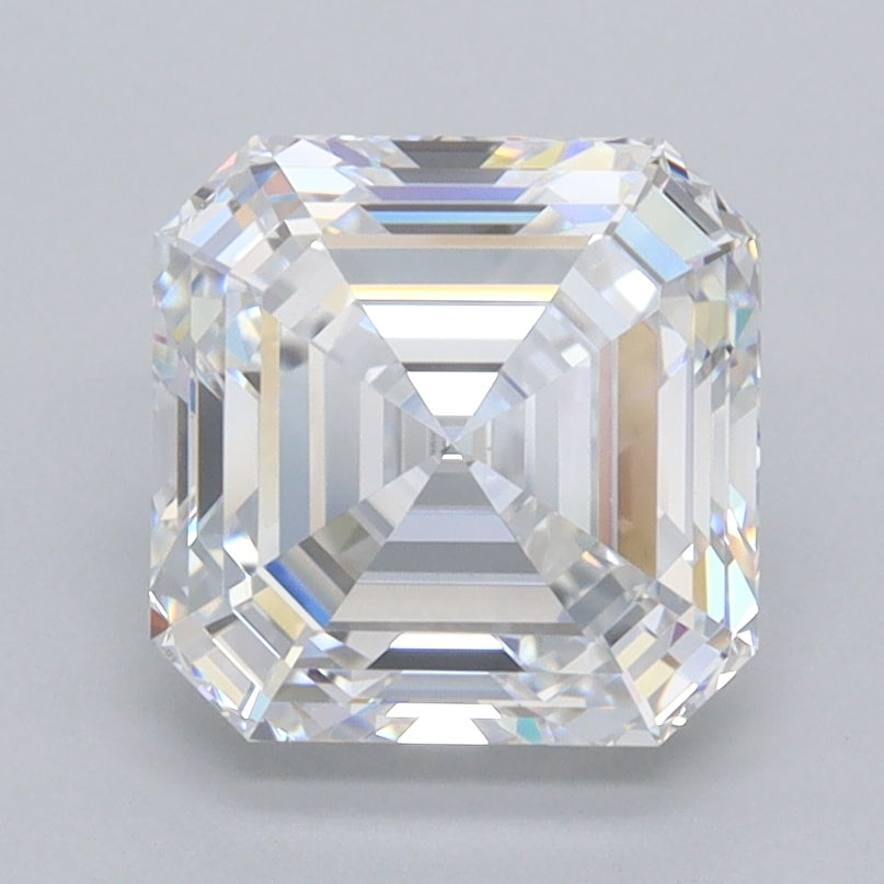 2.39 Carat Asscher Shaped, Ideal Cut, D Color, VVS1 Clarity, IGI Certified Lab Grown Diamond
