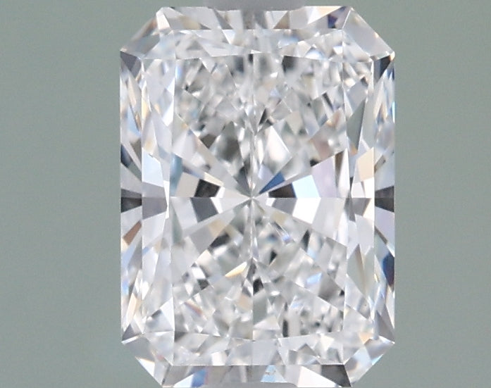 1.34 Carat Radiant Shaped, Ideal Cut, D Color, VVS1 Clarity, IGI Certified Lab Grown Diamond