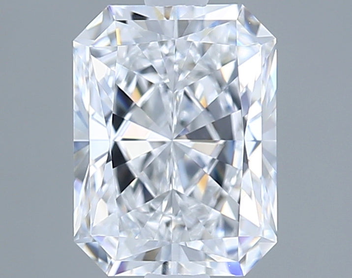 1.52 Carat Radiant Shaped, Ideal Cut, D Color, VVS1 Clarity, IGI Certified Lab Grown Diamond