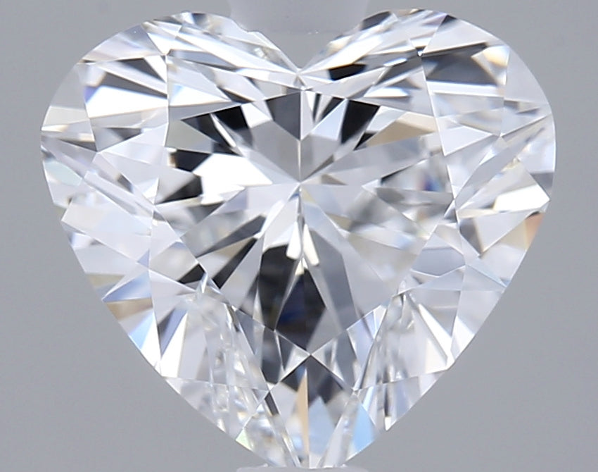 1.90 Carat Heart Shaped, Ideal Cut, D Color, VVS2 Clarity, IGI Certified Lab Grown Diamond