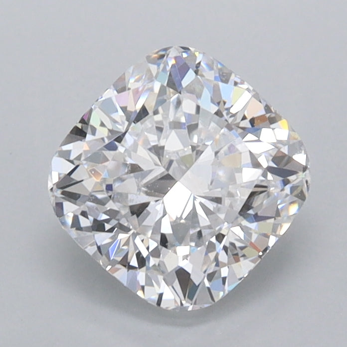 1.29 Carat Cushion Shaped, Ideal Cut, D Color, FL Clarity, IGI Certified Lab Grown Diamond