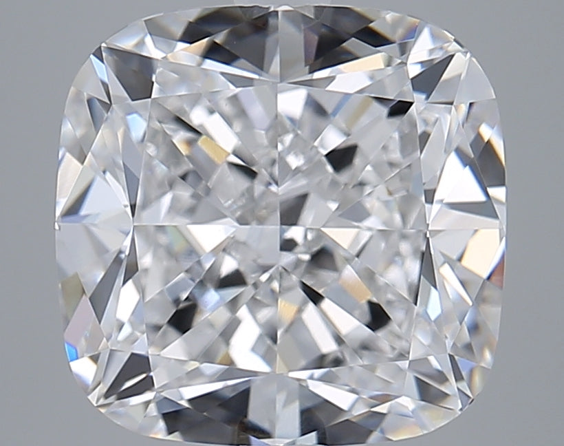 5.00 Carat Cushion Shaped, Ideal Cut, E Color, VVS2 Clarity, GIA Certified Lab Grown Diamond