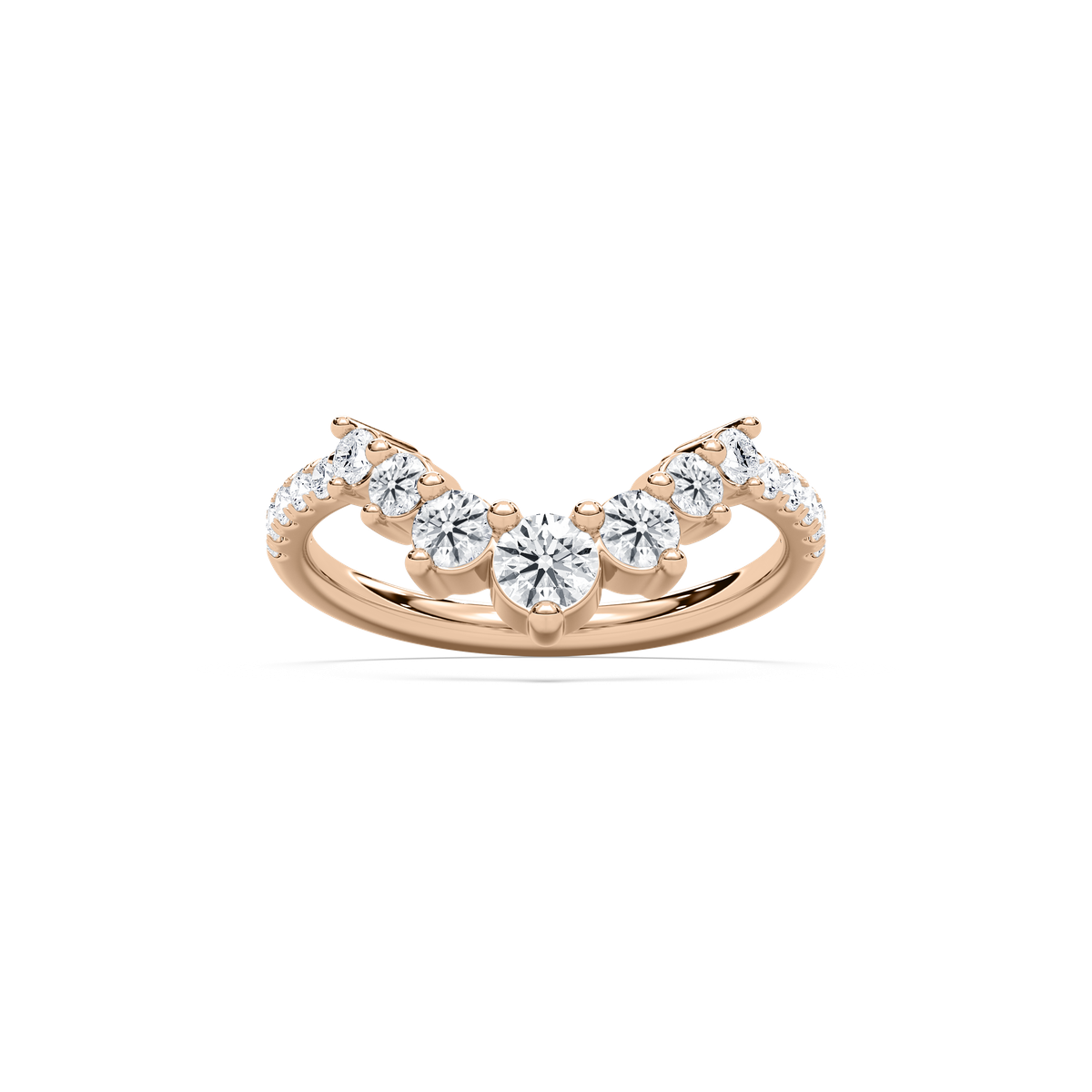 Vara Wedding Band in Rose Gold