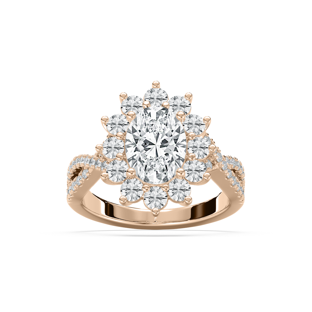 Vintage Engagement Ring in Rose Gold