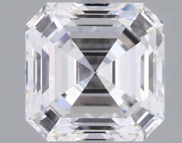 1.58 Carat Asscher Shaped, Ideal Cut, E Color, VVS1 Clarity, IGI Certified Lab Grown Diamond