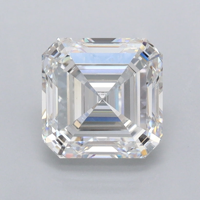 1.52 Carat Asscher Shaped, Ideal Cut, D Color, VVS2 Clarity, IGI Certified Lab Grown Diamond