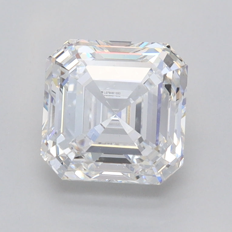 1.56 Carat Asscher Shaped, Ideal Cut, D Color, VVS2 Clarity, IGI Certified Lab Grown Diamond