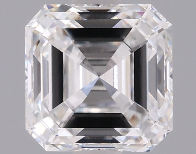 1.56 Carat Asscher Shaped, Excellent Cut, E Color, VVS2 Clarity, IGI Certified Lab Grown Diamond