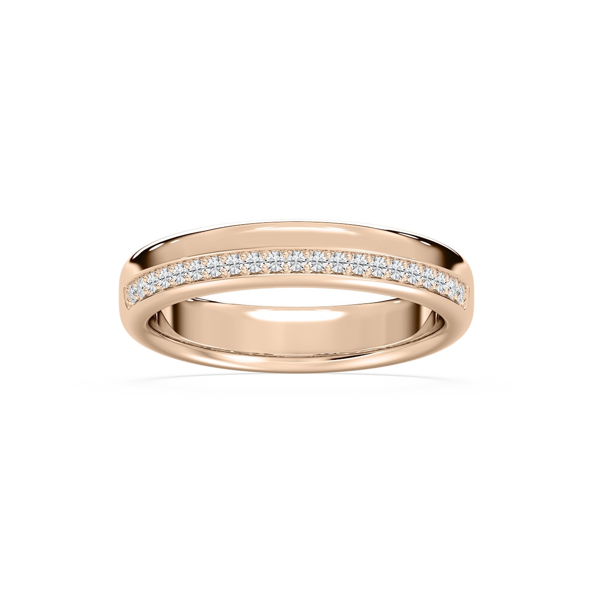 Adam 1/5 ctw Round Lab Grown Diamond 4.80mm Channel Wedding Band