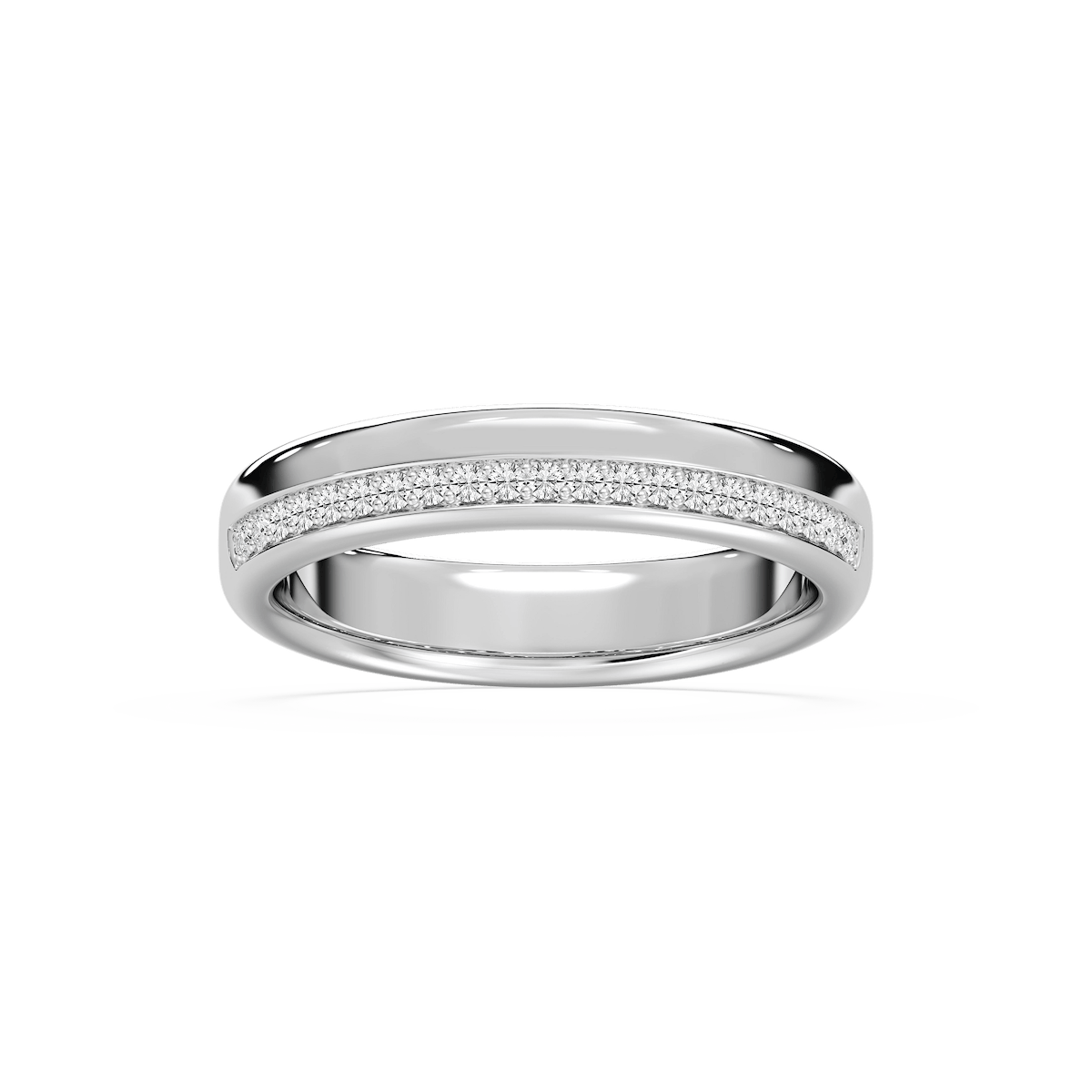 Adam 1/5 ctw Round Lab Grown Diamond 4.80mm Channel Wedding Band