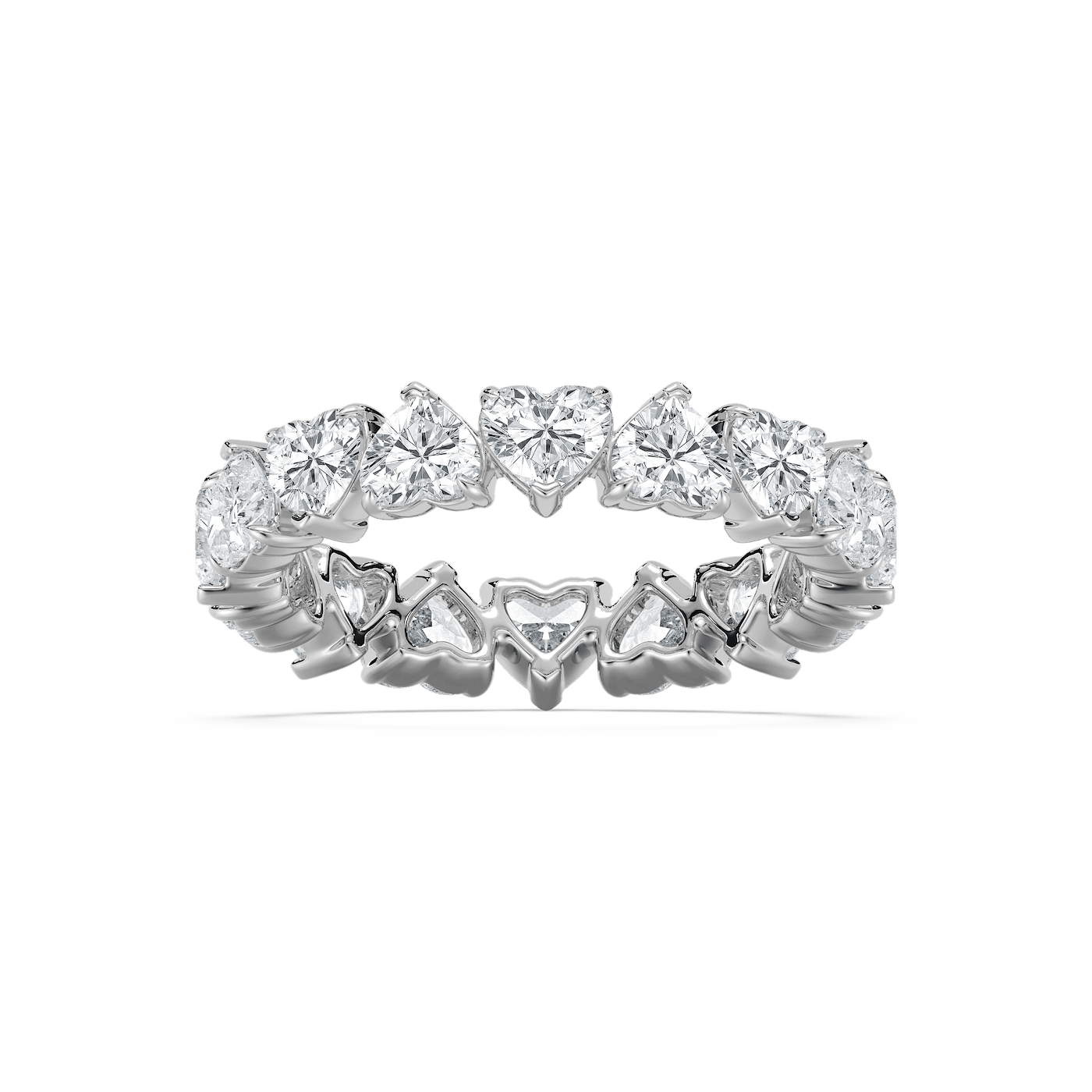 Eva 3 ½ ctw Heart Lab Grown Diamond Alternating Eternity Band