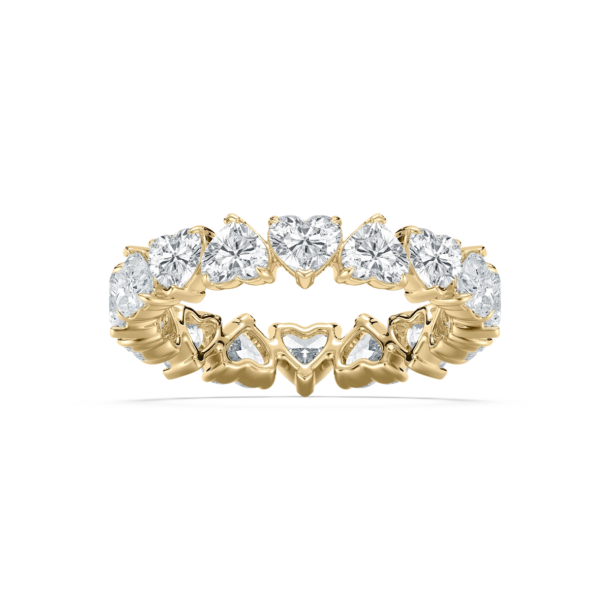 Eva 3 ½ ctw Heart Lab Grown Diamond Alternating Eternity Band
