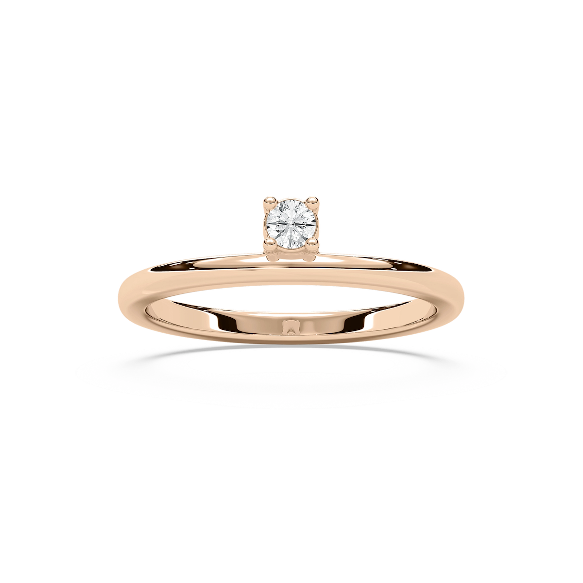 Gwynn 1/8 ctw Round Lab Grown Diamond Asymmetrical Stackable Band