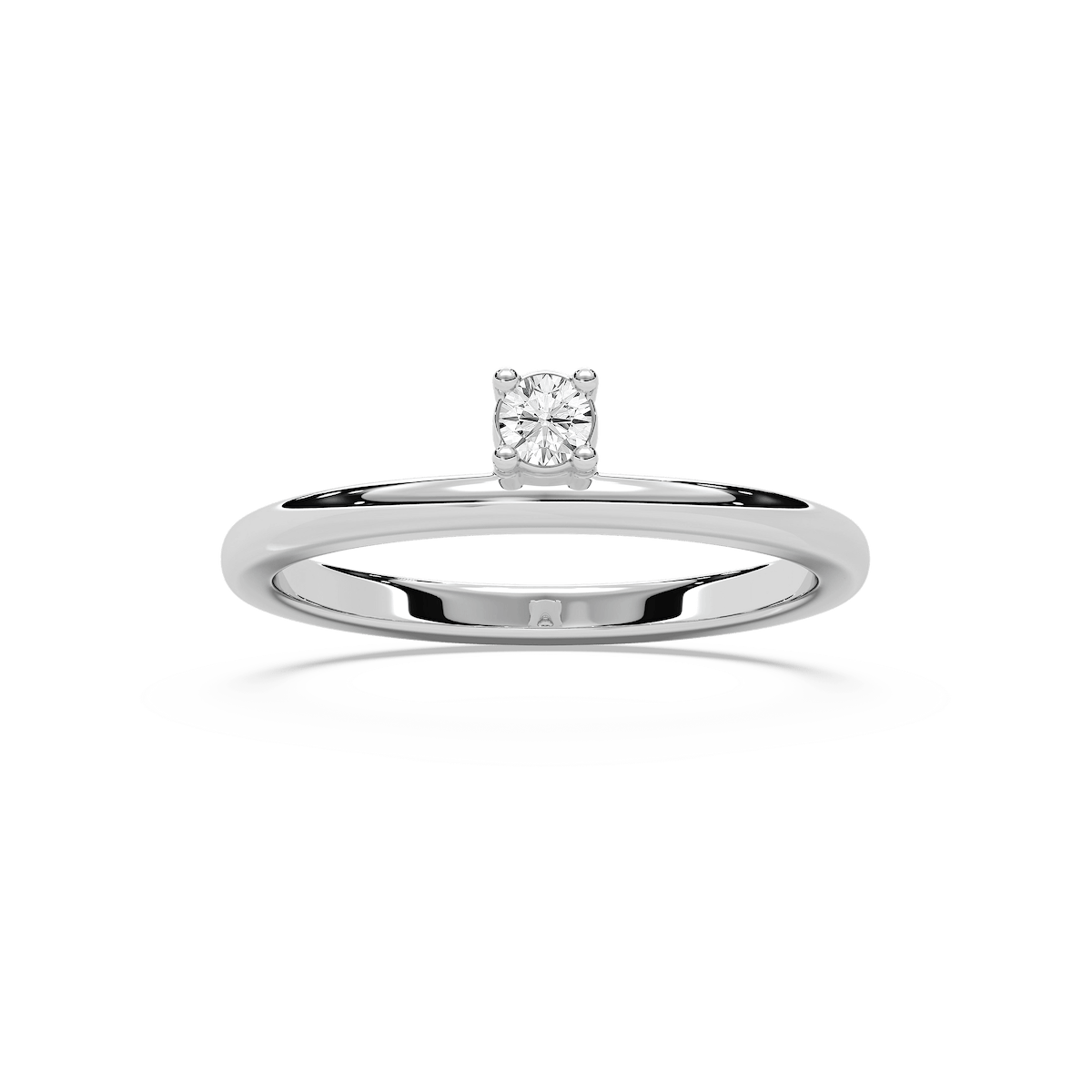 Gwynn 1/8 ctw Round Lab Grown Diamond Asymmetrical Stackable Band