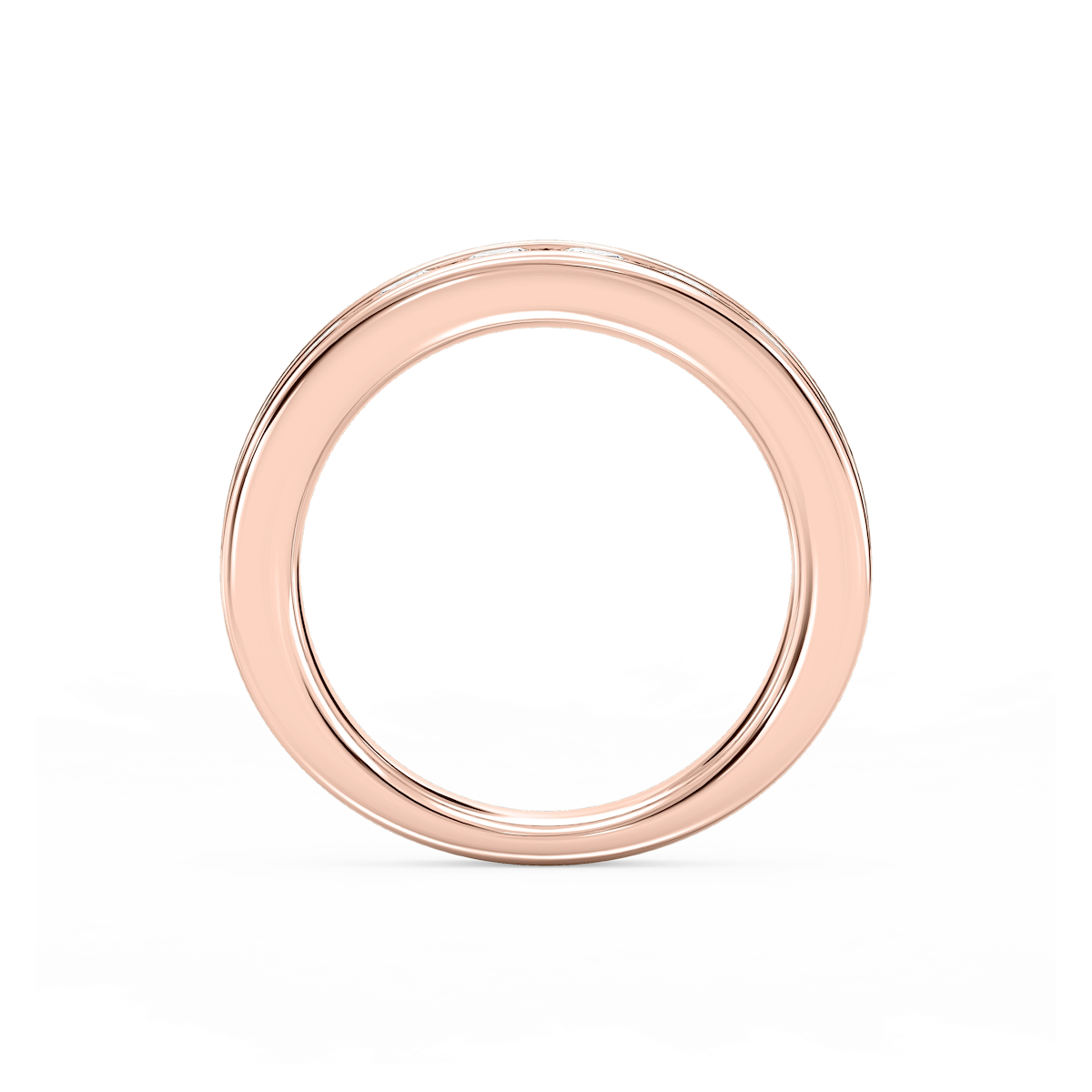 Bailey Round Lab Grown Diamond Channel Set Channel Band