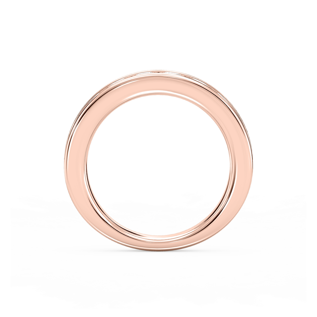 Bailey Round Lab Grown Diamond Channel Set Anniversary Band