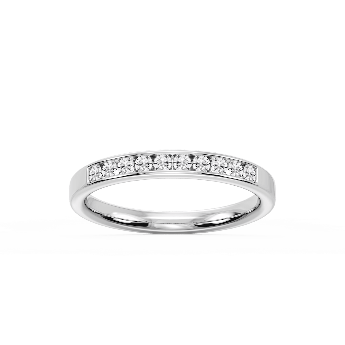 Bailey Round Lab Grown Diamond Channel Set Channel Band